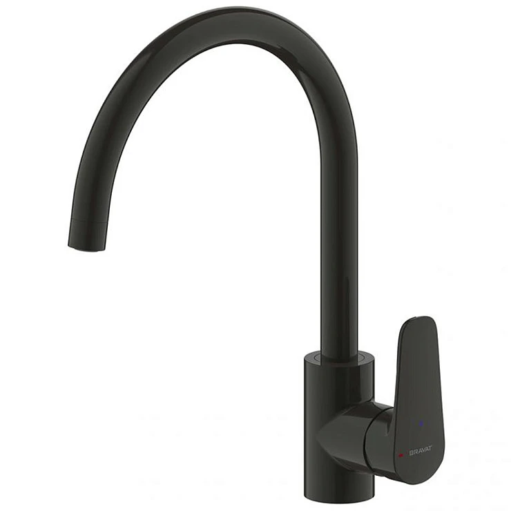 Смеситель для кухни Bravat Source F7173218BW-ENG черный
