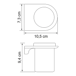 Стакан Wasserkraft Kammel K-8328W белый 