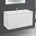 Тумба с раковиной Vincea Mia 100 белая глянцевая