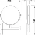 Косметическое зеркало Timo Nelson 150076/00 хром