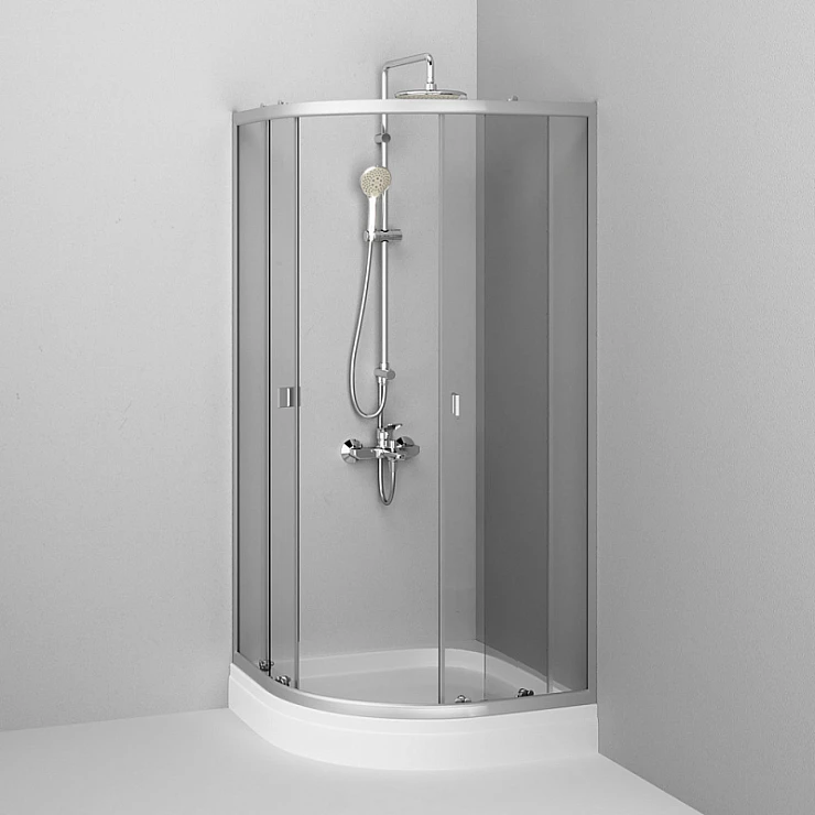 Душевой уголок AM.PM X-Joy 90x90см W88E-205-090MT профиль матовый хром, стекло прозрачное