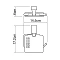 Держатель туалетной бумаги Wasserkraft Exter K-5225 бронза