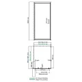 Душевой уголок Wasserkraft Salm 80x100см 27I29 профиль хром, стекло прозрачное