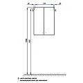 Шкаф Aquaton Симпл 61см 1A012403SL010 двухстворчатый, белый