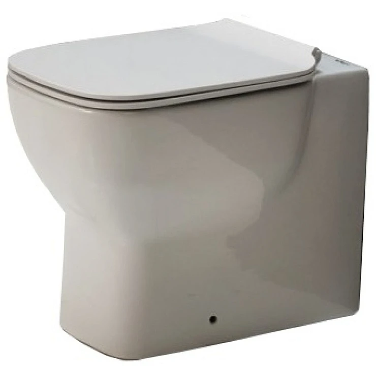 Унитаз приставной BelBagno Vaso BB127CB крышка-сиденье BB127SC белый глянец