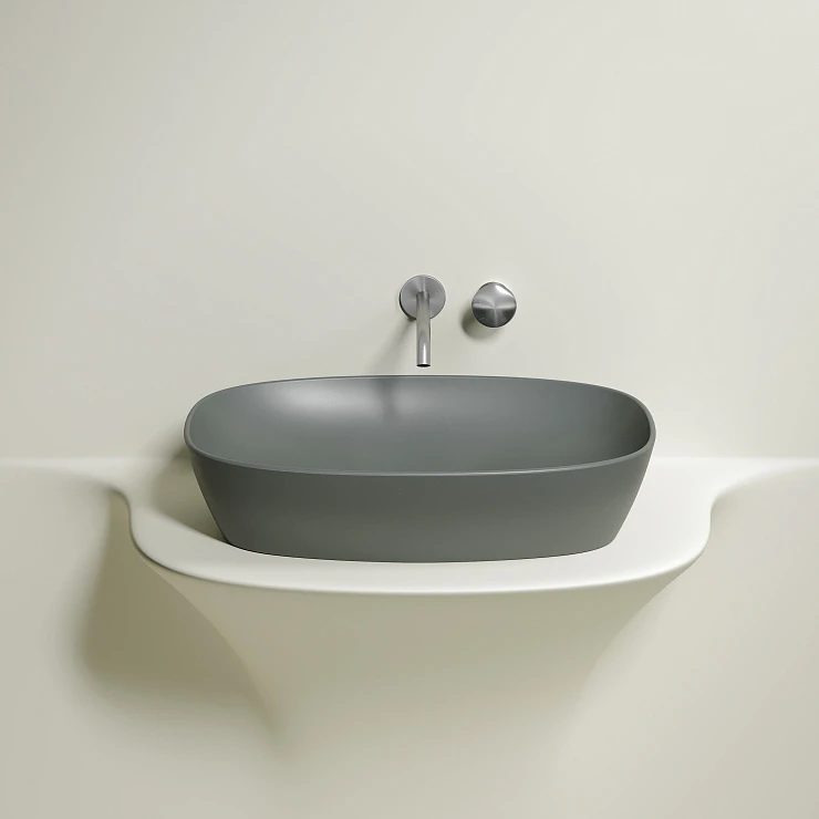 Раковина накладная Ceramica nova Element 600*380*138мм CN6049MH антрацит матовая
