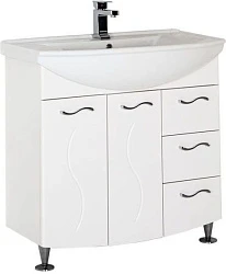 Тумба с раковиной Aquanet Моника 85 212601 белая