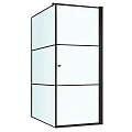 Душевой уголок Berges Dark 90x90см 061020R профиль черный, стекло прозрачное