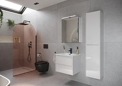 Тумба с раковиной Sancos Libra 60 белая глянцевая