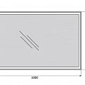 Зеркало BelBagno SPC-GRT-1000-800-LED-BTN