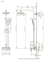 Душевая стойка Bravat SOURCE F9173218CP-A-ENG