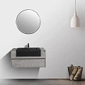 Мебель для ванной Black & White Universe 100 U903.1000 пепельный / черный