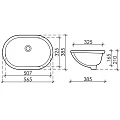 Раковина встраиваемая под столешницу Ceramica Nova Element 56.5см CN6044 белая