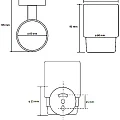 Стакан Bemeta Coral 158110012 медное золото