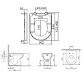 Унитаз приставной AM.PM Spirit 2.0 C701438WH белый глянец