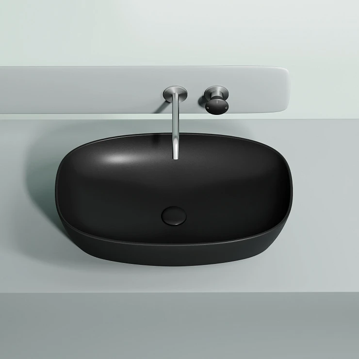 Раковина накладная Ceramica nova Element 600*380*138мм CN6049MB черная матовая