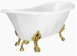 Акриловая ванна Artemis Ottovia 150x75 1.05.407.005.01.3.28 белая глянцевая, ножки золото