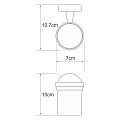 Стакан Wasserkraft Isen K-4028 хром