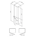 Шкаф-пенал AM.PM Sensation 40см M30CHR0406FG серый шелк