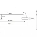 Поручень Bemeta 301100601