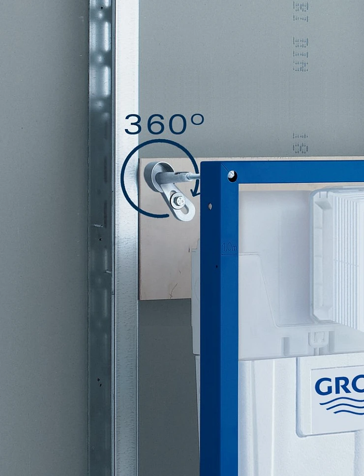 Система инсталляции для унитазов Grohe Rapid SL 38775001 4в1 с кнопкой хром глянцевая