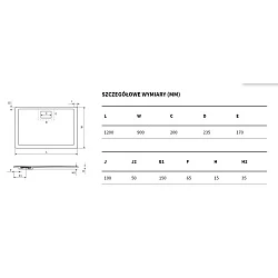 Душевой поддон Excellent Lavano 120x90см BREX.1103.120.090.CAN бежевый 