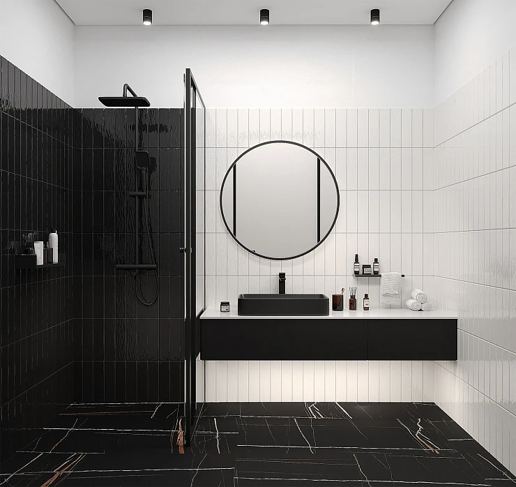 Керамогранит STARO SLIM Marbles Saint-Laurent Matt 60х120 см С0005000 черный