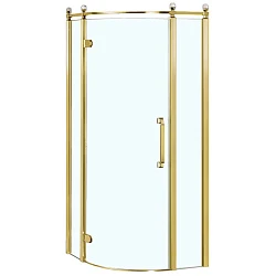 Душевой уголок Azario Ontario 90х90см AZ-NBB2231-L 900 GOLD профиль золото, стекло прозрачное