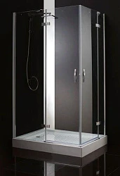 Душевой уголок Cezares Bergamo 120x90см BERGAMO-W-AH-2-120/90-C-Cr-R профиль хром, стекло прозрачное
