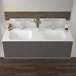 Тумба под раковину Cezares TITAN-I-1800/530-2C-LAV оранжевая