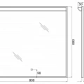 Зеркало BelBagno SPC-UNO-800-800-TCH