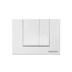 Кнопка смыва Berges Novum S4 040044 белая матовая