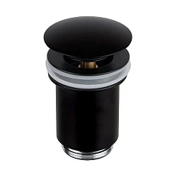 Донный клапан с переливом Remer  905CC114NO чёрный