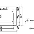 Раковина встраиваемая Ceramica Nova Grace 80см CN7012MB черная матовая