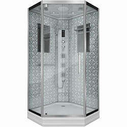 Душевая кабина Niagara Luxe 100x100см NGL-7717W профиль серебро