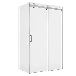 Душевой уголок Bravat Wave 120x80см BS120.3102S профиль хром, стекло прозрачное