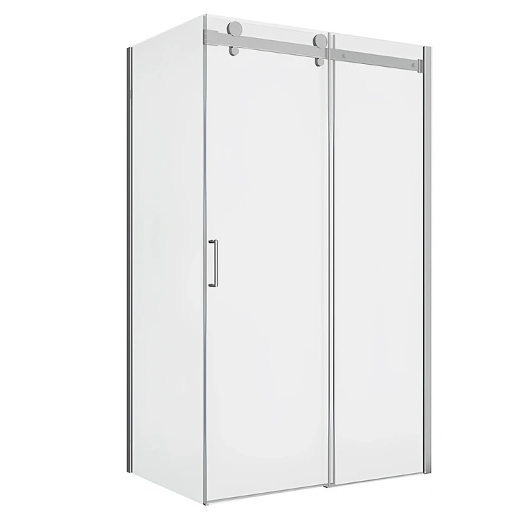 Душевой уголок Bravat Wave 120x80см BS120.3102S профиль хром, стекло прозрачное