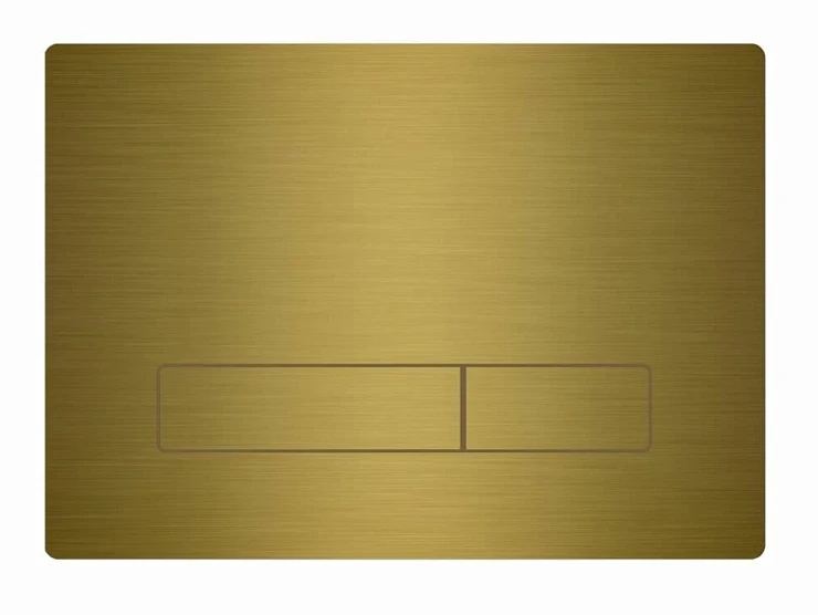 Кнопка смыва KKPol Vitrum Metal Slim 350/PSM/007-00-00 золото брашированное