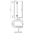 Душевой уголок Wasserkraft Aller 120x100см 10H10LWHITE профиль хром/белый, стекло прозрачное