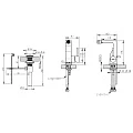 Смеситель для биде Bravat Arc F36061K-ENG черный матовый