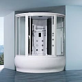 Душевая кабина Orans 150х150см OLS-SR9907 профиль белый, стекло прозрачное