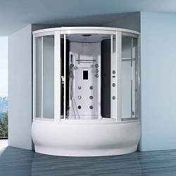 Душевая кабина Orans 150х150см OLS-SR9907 профиль белый, стекло прозрачное