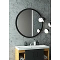 Зеркало Art&max Napoli AM-Nap-1000-DS-F с подсветкой, черное