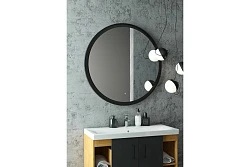 Зеркало Art&max Napoli AM-Nap-1000-DS-F с подсветкой, черное