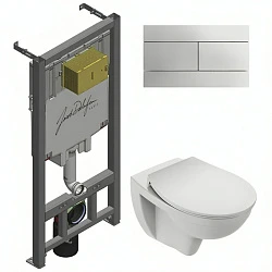 Комплект Jacob Delafon Patio E21740RU-00 кнопка хром