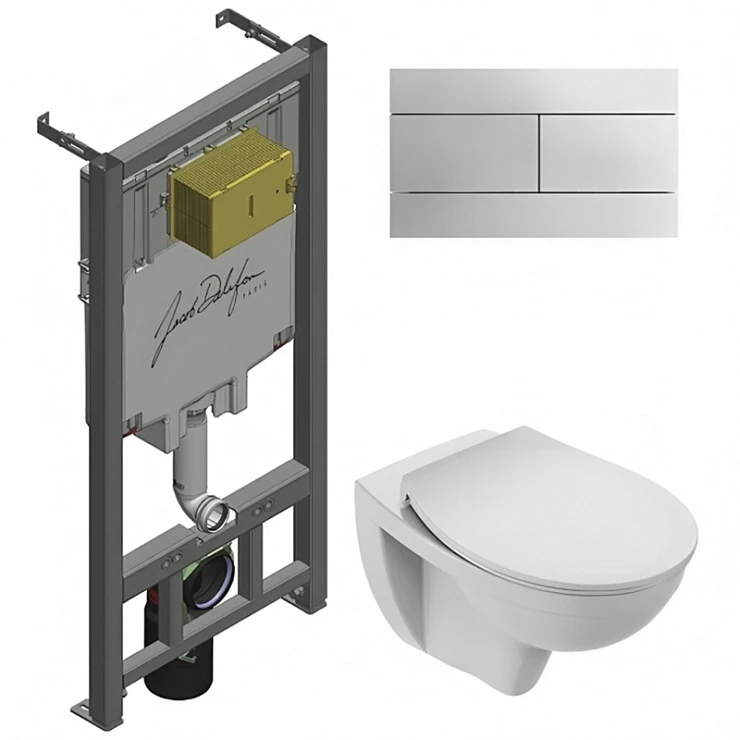 Комплект Jacob Delafon Patio E21740RU-00 кнопка хром