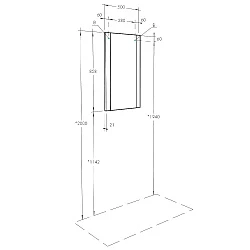 Зеркало Aquaton Ария 50 1A140102AA010 белый глянец