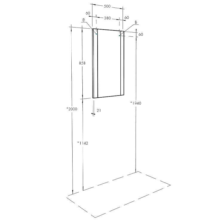 Зеркало Aquaton Ария 50 1A140102AA010 белый глянец