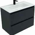 Тумба с раковиной Allen Brau Eclipse 80 антрацит матовый