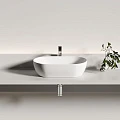 Раковина накладная Ceramica Nova Twist CN12001MW белая матовая